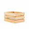Homeroots 9" Organic Natural Distressed Wood Stacking Milk Crate 471953 - alternate 1