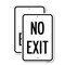 Signmission Parking Lot Sign No Exit, 18'' X 24'' 2 Signs, Heavy Gauge Aluminum, 2PK A-1824-2PACK-23420 - alternate 1