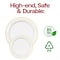 Smarty Had A Party Clear with Gold Edge Rim Plastic Dinnerware Value Set, 240PK 110CLGVP-CASE - alternate 4