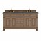 James Martin Vanities Brookfield 72 in. Double Vanity, Pecan w/ 3 CM Parisien Bleu Silestone Top 547-V72-PCN-3PBL - alternate 1