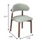 Leisuremod Sable Faux Leather Dining Chair with Rubberwood Legs SCW18LGR - alternate 7