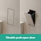 Hansgrohe XtraStoris Rock Recessed Trash Bin with Shelf & Tileable Door in Brushed Stainless Steel 56063800 - alternate 2