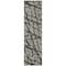 Homeroots 8' Runner Gray and Black Abstract Washable Non Skid Indoor Outdoor Runner Rug 559272 - alternate 5