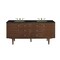 James Martin Vanities Amberly 72" Double Vanity, Mid-Century Walnut, w/ 3 CM Phantome Eclos Top 670-V72-WLT-3PHT - alternate 1