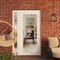 Vdomdoors Front Exterior Prehung Metal-Plastic Door Clear Glass / MANUX 8666 White Silk / Office Commercial a MANUX8666EXD-WS-W30+16xH80-LH-I - alternate 2