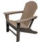 Newtechwood Atlantic Classic Curveback Teak Plastic Outdoor Patio Adirondack Chair P021-898 - alternate 1
