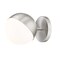 Z-Lite Realm Sphere 1 Light Wall Sconce, Brushed Nickel/Matte Opal, 6.25 In W 7517-1S-BN - alternate 1