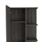 Homeroots 20" Smoky Black Wood Freestanding Single Door Bathroom Vanity 543613 - alternate 4