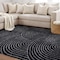 World Rug Gallery Circles Arch Shag Area Rug 5 ft x 7 ft Anthracite WR119ANTHRACITE5X7 - alternate 7