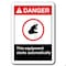 Signmission Danger-This Equipment Starts Automatically 7inx10in Safety ansi, ANSI-710DS This Equipment Starts ANSI-710DS This Equipment Starts - alternate 5