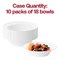 Smarty Had A Party 12 oz. White Flair Plastic Soup Bowls (180 Bowls), 180PK 201WH-CASE - alternate 7