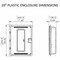 On-Q 20IN PLASTIC ENCLOSURE NA WITHOUT COVER ENP20805NA - alternate 2