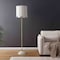 Jonathan Y Joel 63.5" Coastal Bohemian Scallop Shade Rattan/Metal LED Floor Lamp w/ Pull Chain, White/Brass Gold JYL1153B - alternate 5
