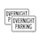Signmission Overnight Parking, 18'' X 24'' 2 Signs, Heavy Gauge Aluminum, 2PK A-1824-2PACK-23514 - alternate 1