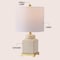 Jonathan Y Cleo 21.5 in. Transitional Glam Square Ginger Jar Ceramic and Metal LED Table Lamp, Yellow/White JYL3043B - alternate 6