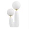 Jonathan Y Oda 17.75" 2-Light Modern Bohemian Resin/Iron/Frosted Glass Danish Cactus LED Table Lamp, White/Brass JYL4065B - alternate 6
