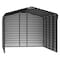 Arrow Storage Products 12 x 20 x 9 ft Charcoal Steel Carport with 3 Wall Kits CPHC122009ECL3 - alternate 1
