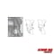 Extreme Max 5001.5804 Front-End Tie-Down Bracket Indian Chieftain and Roadmaster Motorcycles-Chrome 5001.5804 - alternate 2