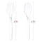 Smarty Had A Party Clear Disposable Plastic Serving Flatware Set - Serving Spoons and Serving Forks (150 Pairs), 300PK 2650CS-CASE - alternate 6