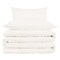 Homeroots Ivory Queen Cotton Blend 1000 Thread Count Washable Duvet Cover Set 528110 - alternate 5