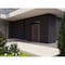 Vdomdoors Front Exterior Prehung Aluminum Double Doors Ronex0162 Red Oak Top Transom Mirrored Clear Glass Top RONEX0162DEXD-RED-W72xH80+14-LH-O - alternate 2