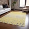 Homeroots 5' X 8' Yellow And Gold Abstract Washable Indoor Outdoor Area Rug 609469 - alternate 6