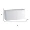 Homeroots 36" White Wood Freestanding Bathroom Vanity With White Sink And Two Drawers 627427 - alternate 2