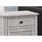 Monarch Specialties Accent Table, Nightstand, Storage, Grey Veneer, Transitional I 3950 - alternate 1
