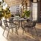 Flash Furniture Lila Bronze Metal Restaurant Stack Chairs with Metal Slats, 4PK 4-TLH-017C-BZ-GG - alternate 11