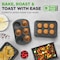 Nutrichef 6-Piece Toaster Oven Bakeware Set, Compact Non-Stick Stackable Baking Pan Set with Muffin Pans NCTOBS6 - alternate 2
