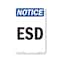 Signmission OSHA Notice Sign, ESD, 24in X 18in Rigid Plastic, 18" W, 24" L, Portrait, ESD Sign OS-NS-P-1824-V-12173 - alternate 1