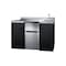 Summit 54in Wide All-In-One Kitchenette, ADA Counter Height CK55ADASINKR - alternate 4