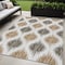 Homeroots 5' X 8' Chocolate And Ivory Ikat Washable Indoor Outdoor Area Rug 589087 - alternate 1