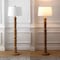 Jonathan Y Rustara 61.5" Cottage Farmhouse Turned Resin/Iron LED Floor Lamp, Antique Brown Wood Finish JYL5402A - alternate 5