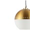 Jonathan Y Remy 15.75" Adjustable Iron/Glass Art Deco Mid-Century Globe LED Pendant, Brass Gold JYL9531A - alternate 5