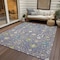 Homeroots 10' X 14' Lavender Blue And Green Oriental Washable Indoor Outdoor Area Rug 598063 - alternate 4