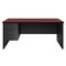 Hirsh Desk Pedestal, 30 in D X 29 1/2 in H, 66 in W X Steel, Charcoal/Mahogany 20544 - alternate 4