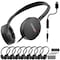 Venturex Stereo Kids Learning Phone & Computer Headphone, 3.5mm & USB-C Adapter, Black, 50PK K22 - alternate 1