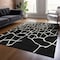 Homeroots 8' X 10' Black And Beige Abstract Washable Indoor Outdoor Area Rug 601107 - alternate 3