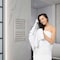 Anzzi Crete Series 10-Bar Wall Mounted Electric Bathroom Towel Warmer Rack in Brushed Nickel Finish TW-WM104BN - alternate 3