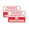 Signmission Private Property No Trespassing, 18'' X 24'' 2 Signs, Heavy Gauge Aluminum, 2PK A-1824-2PACK-2843 - alternate 1
