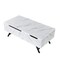 Homeroots 48" White and Black Wood and Steel Lift Top Coffee Table With Drawer 572285 - alternate 5