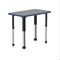 Correll Rectangle 27 in W, 20 in L, 25 in to 35 in H, Particleboard, Gray Granite AD2027TF-REC-15-09-37 - alternate 1