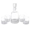 Homeroots Set of Five Clear Crystal Straight Shape Stemless Decanter And Whiskey Glass 376142 - alternate 2