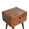 Homeroots 22" Brown Solid Wood Two Drawer Nightstand 651870 - alternate 6