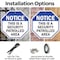 Signmission Notice This Is a Security Patrolled, 6 inch X 6 inch, Plastic Sign, 2PK OC-P-2PACK-6-188 - alternate 5