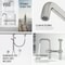 Vigo Cass Single Handle Bridge Kitchen Faucet with Side Sprayer VG02050ST - alternate 5