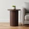Homeroots 22" Brown Wood Round Pedestal End Table 642847 - alternate 3