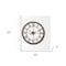 Homeroots 25" Circle Brown Metal Skeleton Wall Clock 376253 - alternate 4
