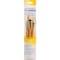 Princeton RealValue Brush Set, Natural Bristles, Short Handle Mixed Media Paintbrush, Yellow, 3-Piece Set, 6PK PR9103 - alternate 2